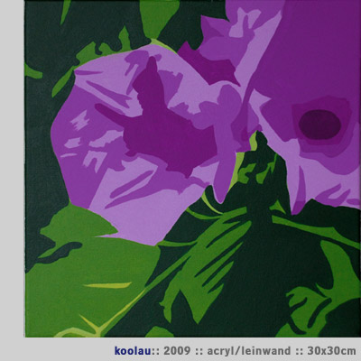 Koolau, Acryl/Leinwand, 2008, 30x30 cm
