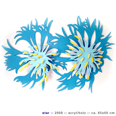 Stars, Acryl/Holz, 2008