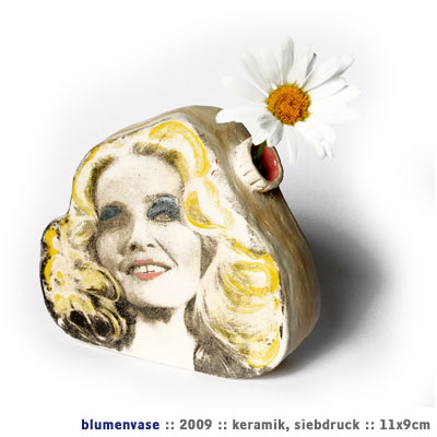 Blumenvase 2009, Keramik, Siebdruck