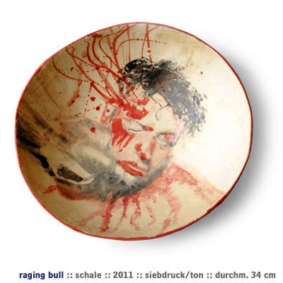 Raging Bull, 2011, Siebdruck/Ton